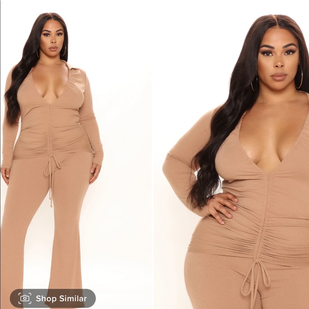 :Fashion nova matching blouse with leggings 1x